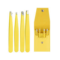 4pcs Eyebrow Hair Removal Tweezer Slant Edge Precision Tweezers with Tight Bite for Men Women & Kids - details 5