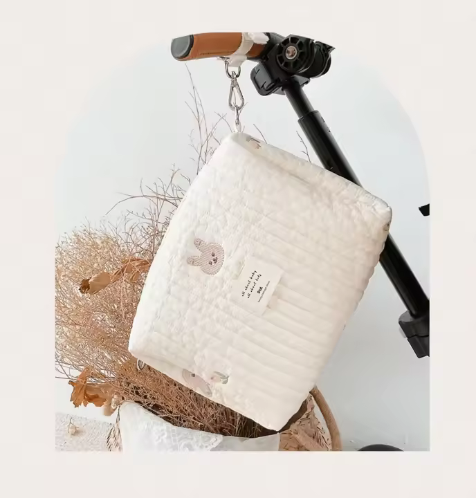 Bolsa de pañuelos para Bebe, organizer with Borde de Oso, multiples, Bolsa de maquillaje de viaje para Mamá - 1