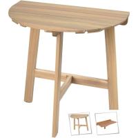 Mesa de Pared Plegable de Acacia Madera Natural 45x47x80 cm Ideal para Balcón, Terraza, Jardín - details 6