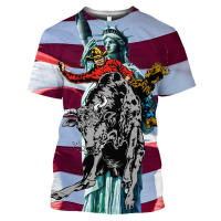 Camiseta de toro español para hombre, Tops con estampado 3D, sudadera de manga corta a la moda, jersey de cuello redondo de verano, ropa informal - details 16