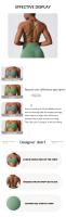 Sujetador deportivo Sexy y cómodo para mujer, Top de gimnasio, ropa de entrenamiento de yoga, ropa interior deportiva elástica para mujer, sujetador de yoga cruzado en la espalda, tops deportivos mujer gimnasio, - details 1