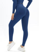 Pantalones de Yoga sin Costuras para Mujeres Leggings Deportivos de Cintura Alta - details 0