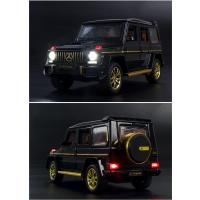 Vehículo de juguete G63 AMG negro coleccionable de aleación, modelo de coche fundido a presión con luces y sonido - details 2