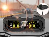 E-ACE 8 Bar TPMS sensores solares de neumáticos de coche botones de pantalla táctil Monitor de presión sistema de alarma herramientas automotrices - details 2