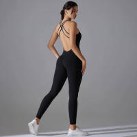 Hamidou-body de Yoga elástico, ropa de gimnasio, ropa deportiva de realce, mono de entrenamiento sin espalda, conjunto de Yoga de alta elasticidad para gimnasio - details 18