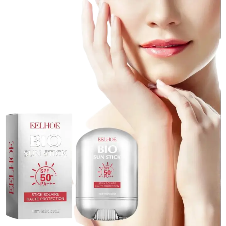 Barra de protección solar Facial Spf 50+, barra de protección solar refrescante, Control de aceite, bloqueador solar, crema protectora para blanquear la piel, cuidado Facial, 15g - 1