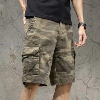 Pantalones Cortos Holgados Informales para Hombre Estilo Japonés, Funcionales y de Moda con Pierna Recta de Verano - details 2
