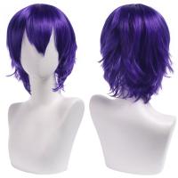 Pelucas sintéticas rectas cortas universales, extensión de cabello falso, peluca colorida para Cosplay, pelucas de fiesta de Anime rojas en capas, juego de rol - details 13