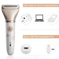 Maquinilla de afeitar eléctrica para mujer - Afeitadora facial y corporal 2 en 1 para mujer Bikin - details 2
