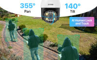 ZOSI-sistema de cámara IP de seguridad para el hogar, videovigilancia de 8 canales, PTZ, POE, Audio bidireccional, IA, detección facial, 4K, 8MP, CCTV, NVR, exterior - details 1