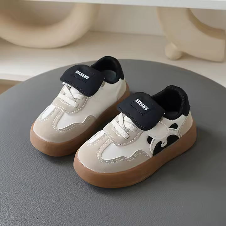 Nuevos Zapatillas de Cuero para Niñas Primavera-Otoño Deportivas Blancas para Niños Pequeños - 1