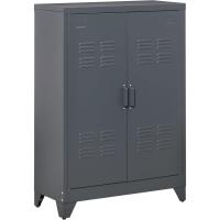 Armario de Almacenamiento Metálico Doble Puerta Ajustable para Oficina, Salón, Dormitorio - details 0