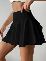 Skort Deportivo de Tiro Alto para Mujer - , Mezcla de Espándex/Poliestere Elástico, Plisado con Bolsillos para Tenis, Correr y Estilo Activo, Ropa Casual Atlética |   Textura Suave - details 13