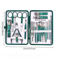 Juego de manicura 16 en 1, Kit de funciones completas, juegos profesionales de pedicura de acero inoxidable con estuche portátil de cuero, Idea de regalo - details 9