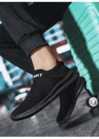 Zapatillas de correr ligeras para hombre, zapatos de tenis deportivos antideslizantes transpirables para exteriores, cómodos entrenadores de tejido volador - details 21