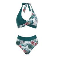 Bikini con estampado floral para mujer, traje de baño de dos piezas, de cintura alta, para adolescentes - details 29