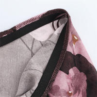 - Falda midi nueva de otoño con textura estampada elegante estilo retro para mujer - details 7