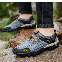 Zapatos casuales de verano para hombre, transpirables, de malla hueca, con suela suave, para senderismo y deportes al aire libre - details 7