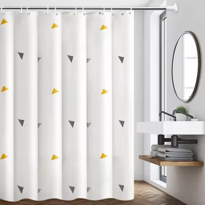 Cortinas de Ducha opacas impermeables con Gancho, Cortina de partición más Gruesa a prueba de Moho, cortinas de baño - 1
