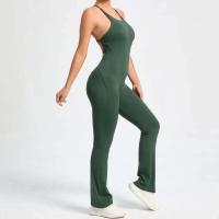 Mono deportivo de yoga sin costuras para mujer, color melocotón, glúteos ajustados, tirantes ajustables, belleza de espalda, gimnasio - details 9