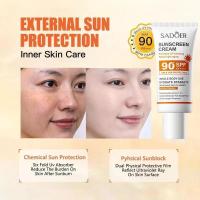 SADOER Protector Solar SPF 90+ PA+++ Blanqueador Resistente al Agua Resistente al Sudor Hidratante de Larga Duración 50 g - details 4