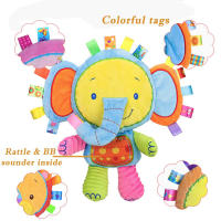 Juguete de Peluche Oscuro de Elefante con Campanilla para Bebé Juguetes Sensoriales para Recién Nacidos y Niños Pequeños Regalos Recomendado para Bebés - details 1