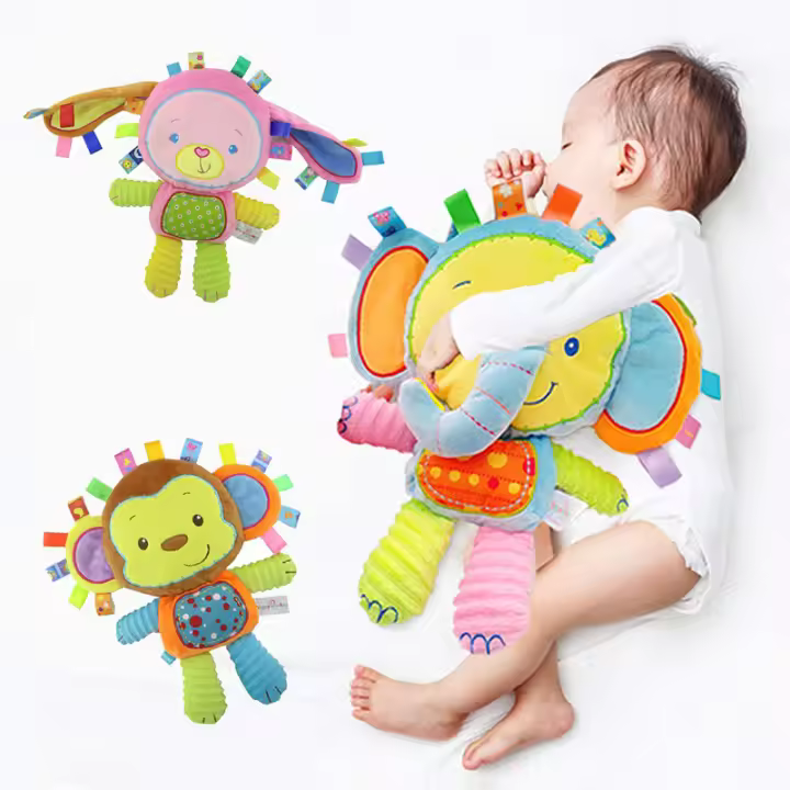 Juguete de Peluche Oscuro de Elefante con Campanilla para Bebé Juguetes Sensoriales para Recién Nacidos y Niños Pequeños Regalos Recomendado para Bebés - 1