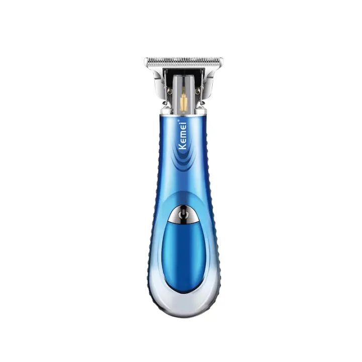 Kemei-cortadora de pelo profesional inalámbrica T9 Zero Gapped, máquina de corte de pelo con acabado de hoja en T, cortapelos de línea, Kit de aseo - 1