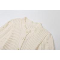 BUNO-Vestido midi de punto elegante con una hilera de botones, vestidos de retazos, bata de verano para mujer, batas negras y beige para la noche - details 23