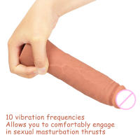 Vibrador Dildo de Empuje Silicona Suave, 10 Modos Vibrantes, Ventosa para Estimulación de G Spot, Vagina, Anus Juguetes para Adultos para Mujeres y Parejas - details 2