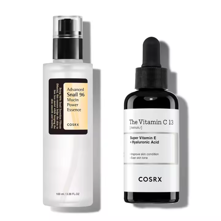 COSRX Post Acne Mark Recovery - Esencia de mucina de caracol al 96% + suero de vitamina C al 13%, hidratación intensiva para líneas finas, - 1