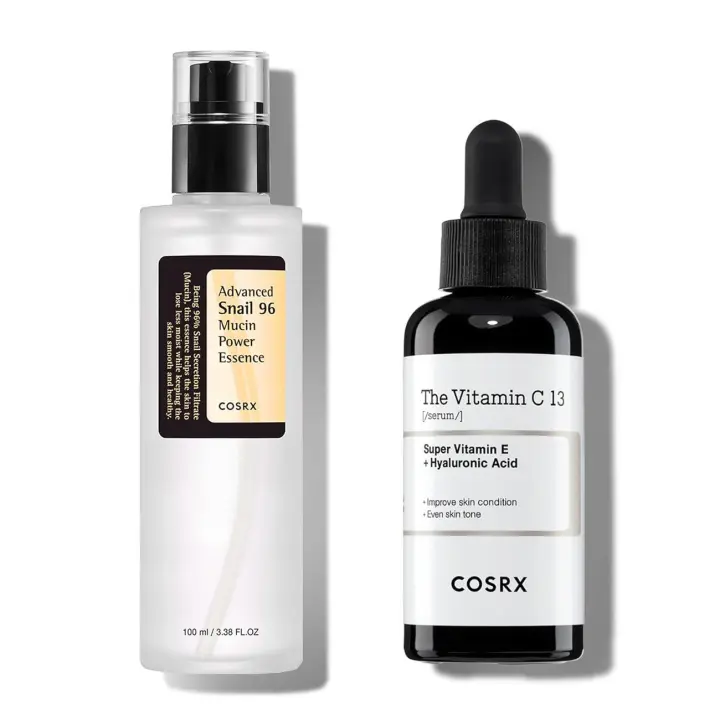 COSRX Post Acne Mark Recovery - Esencia de mucina de caracol al 96% + suero de vitamina C al 13%, hidratación intensiva para líneas finas, - 1