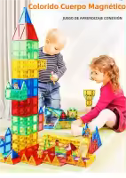Bloques Magnéticos de Ventana de Moda DIY Coloridos Juguete Educativo Montessori para Interacción Padres-Hijos Regalos para Niños 2024 Romboss Bloques de Construcción con Objectivo Educativo de Flexibilidad Cognitiva Recomendada para Niños de 3-4 Años - details 0