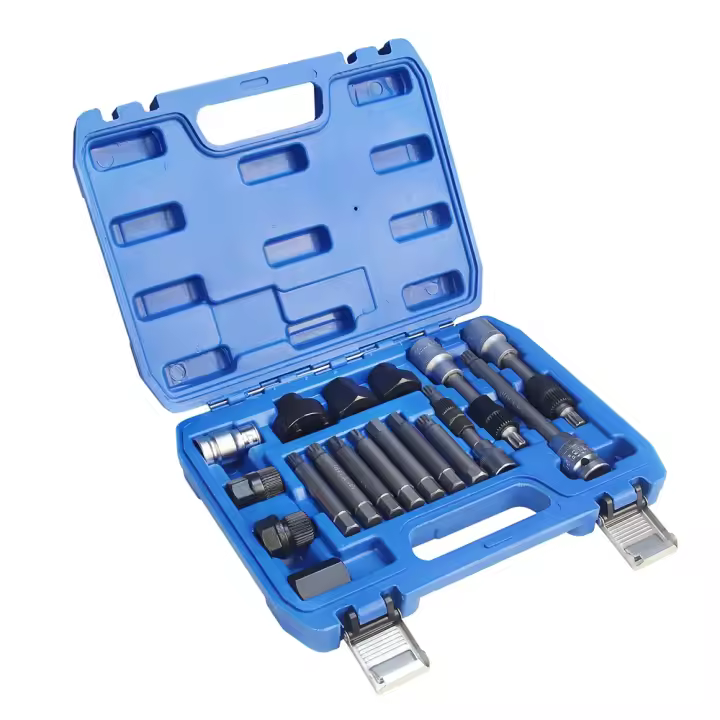 Herramienta de reparación de alternador, polea de rueda libre, Kit de toma de extracción, 18 piezas - 1