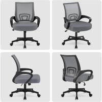 Silla de Oficina Ergonómica Transpirable, Ajustable en Altura, Soporte Lumbar, Giratoria para Max 136 KG - details 39
