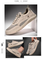 Zapatos Casuales de Cuero para Hombres Versátiles de Verano, Transpirables, Tamaño Grande - details 25