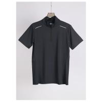 Verano polo de los hombres de deportes casuales de hielo fresco tejido de manga corta transpirable adecuado para la aptitud polo elástico - details 13