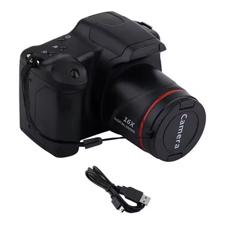 Cámara Digital Vlog para fotografía, Zoom Digital 16X, 1080P, HD, SLR, cámara fotográfica antivibración para transmisión en vivo - 1