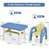pequeña para bebés, Conjunto y Silla Actividas para niños, Apto para 1-5 años (Gris) - details 13