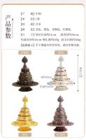 Manzapan tibetano Xizang, mesa interior para el hogar, mandala Fengmanchaluo, ocho adornos de placa de manda tallados auspiciosos - details 7