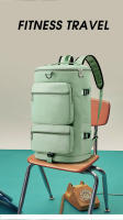 Mochila de gran capacidad para viajes con diseño de hoja y camuflaje para mujer bolsa de gimnasio para entrenamiento de yoga y fitness almacenamiento de zapatos bolsa de fin de semana - details 0