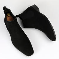 Botas Chelsea para hombre, zapatos para hombre con cabeza cuadrada pequeña, botas cortas para hombre de moda versátil, botines - details 10