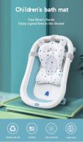 Cojín de apoyo para el asiento del baño del bebé Cojín antideslizante suave y cómodo para el cuerpo Cojín plegable para el baño del bebé Alfombra para el baño de la silla Almohada para la bañera del recién nacido - details 2