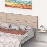 Cabecero Cama Doble de 150 Moderno Geométrico, Roble Cambrian, 50x160x3,2cm, Dormitorio de Matrimonio, Modelo Elsa - details 19