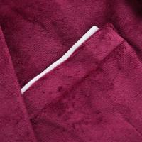 Blazer ajustado de terciopelo con dos botones para hombre, Color sólido - details 9