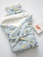 Manta para dormir para bebé recién nacido, envoltura de capullo de sobre suave, 100% algodón, ropa engrosada para recién nacidos de 0 a 12 meses - details 1