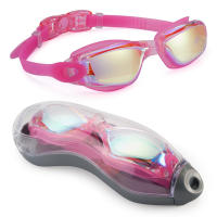 Gafas de Natación para Hombres y Mujeres Protección Anti-enjuague UV Impermeables Silicona Ajustable Ideales para Adultos Diving Glasses - details 12