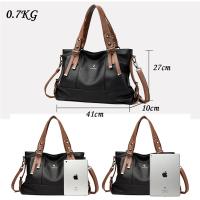 Bolso de mano de cuero de alta calidad para mujer, Cartera de diseñador de lujo de gran capacidad, Bandera de hombro, informal - details 2