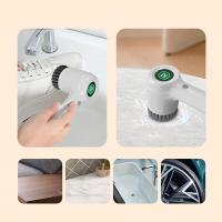 Cepillo giratorio eléctrico para lavavajillas, cepillo de ducha inalámbrico con pantalla L para limpieza de baño, bañera y cocina. Incluye - details 3