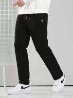Pantalones de chándal de invierno para hombre, pantalones de chándal gruesos y cálidos de lana, ropa deportiva con bolsillos y cremallera, pantalones de chándal informales de algodón de talla grande 6XL 7XL 8XL - details 3
